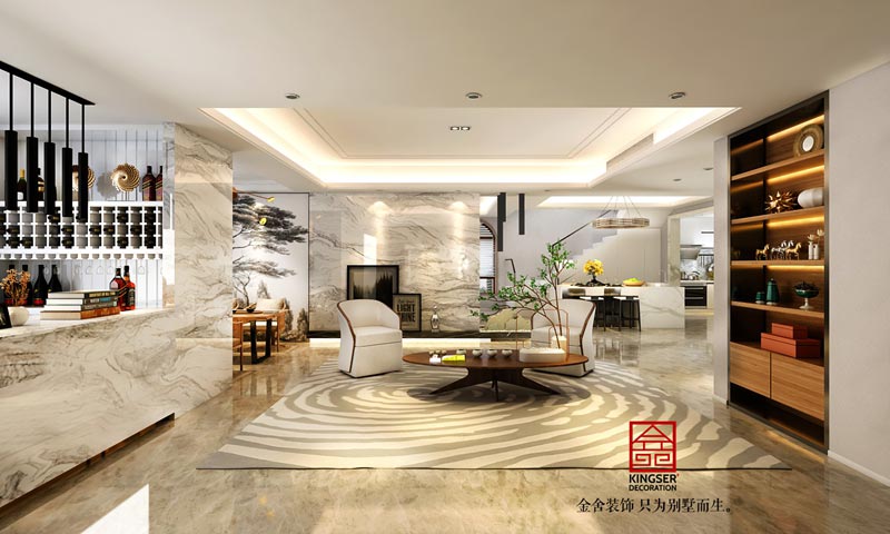 天山九峯290平現代簡約風格裝修效果圖