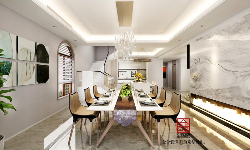 天山九峯290平現代簡約風格裝修效果圖