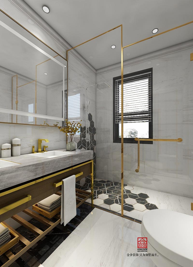 榮盛華府底躍裝修350平米輕奢風格效果圖