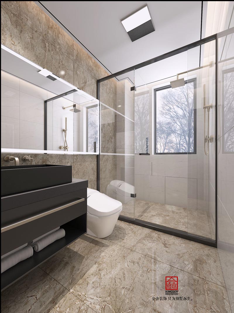 榮盛華府底躍裝修350平米輕奢風格效果圖