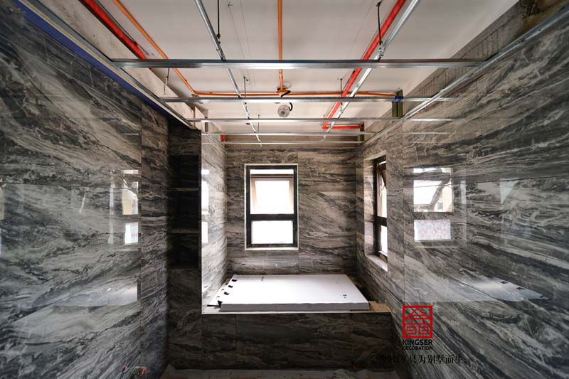 榮盛華府裝修工地瓦工階段