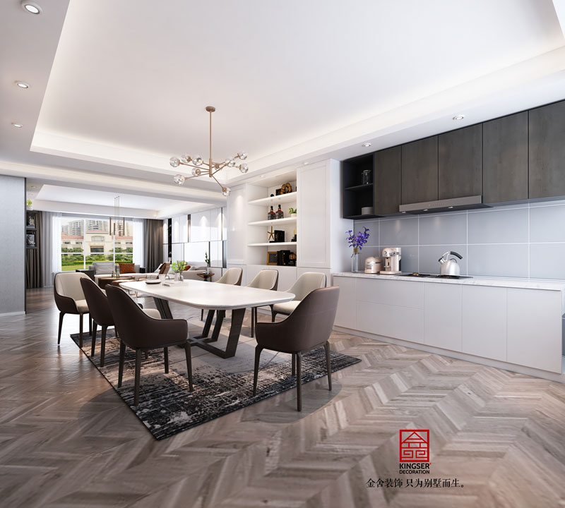 綠城桃花源300平現代風格研發效果圖