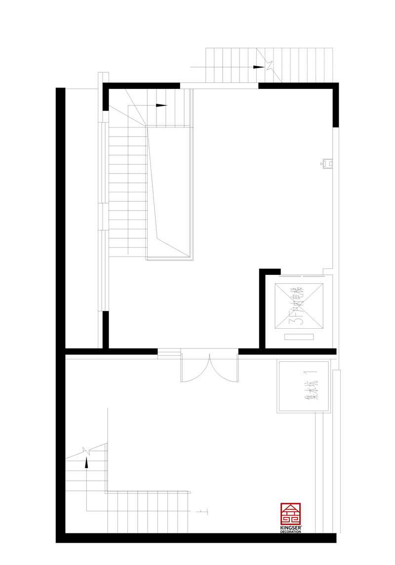 綠城桃花源309平米戶型負(fù)一層原始平面圖