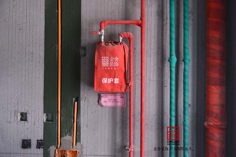 榮盛華府205平米裝修施工工地