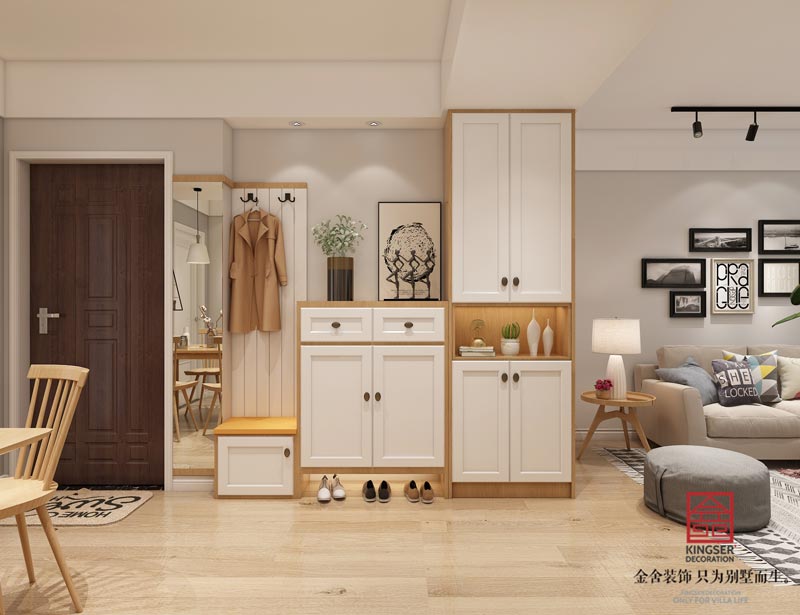 翰玉門庭90平簡約風格裝修效果圖