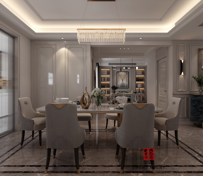 榮盛御府184平米歐式風(fēng)格研發(fā)效果圖