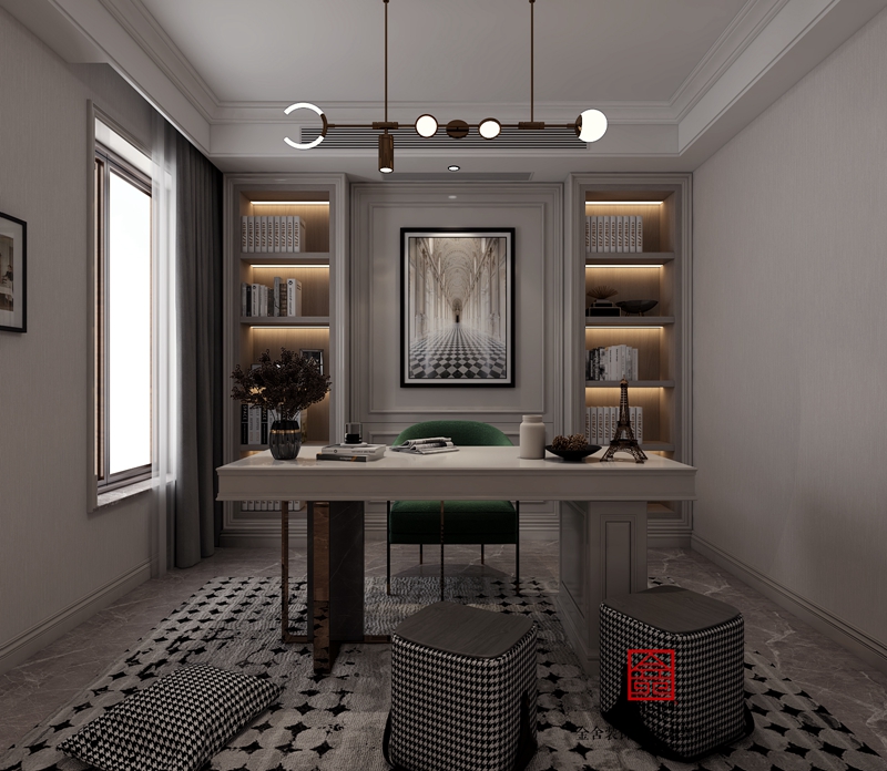 榮盛御府184平米歐式風格研發效果圖