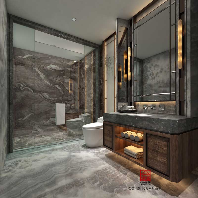 榮盛御府裝修373平米現代風格研發效果圖