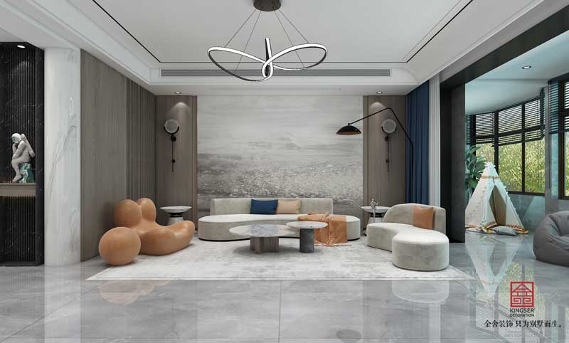 榮盛華府躍層裝修設(shè)計(jì)效果圖