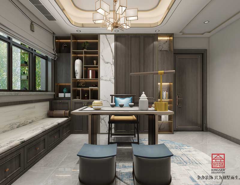 榮盛華府215平米躍層裝修效果圖