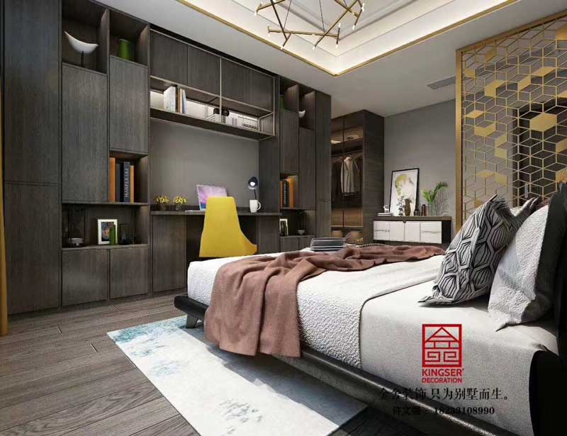 榮盛華府215平米躍層裝修效果圖