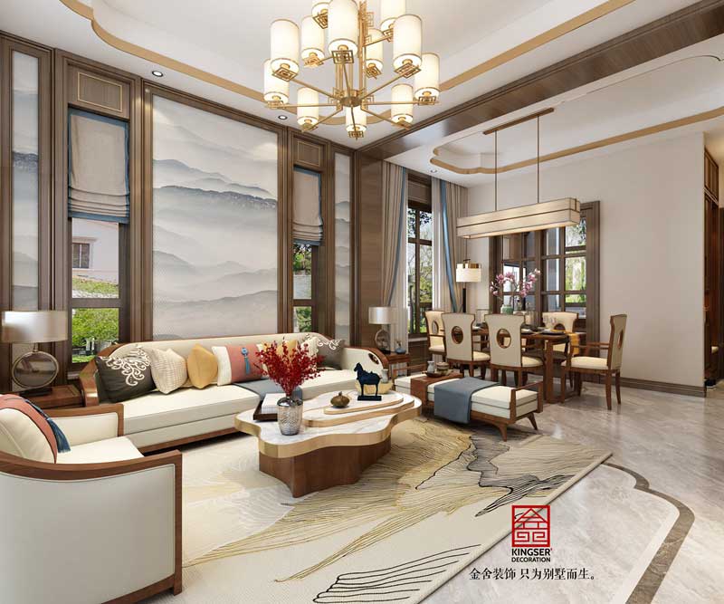 碧桂園裝修-新中式-設計效果圖