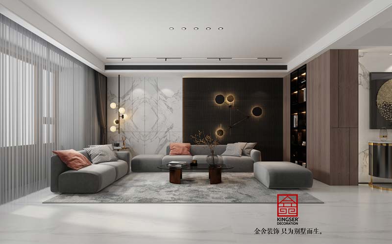 榮盛華府178平米現(xiàn)代風格裝修設計