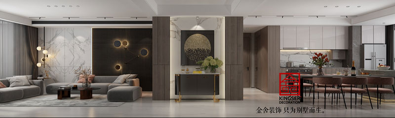 榮盛華府178平米現(xiàn)代風格裝修設計