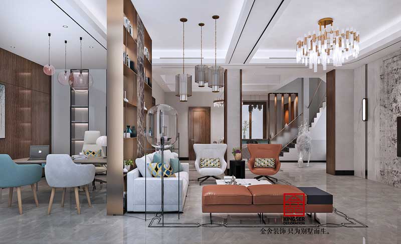 大者三期別墅裝修290平輕奢風格設計方案