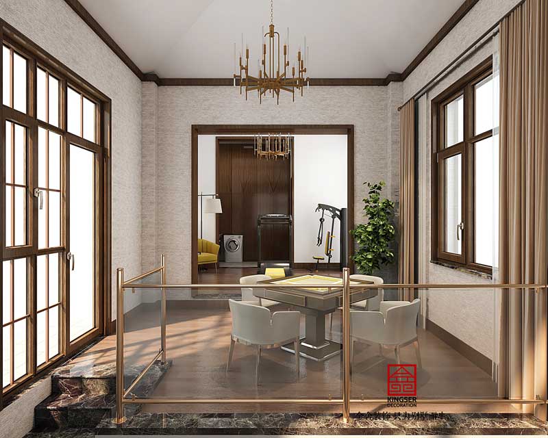 大者三期別墅裝修290平輕奢風格設計方案