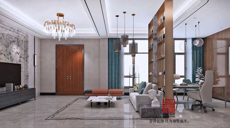 大者三期別墅裝修290平輕奢風格設計方案