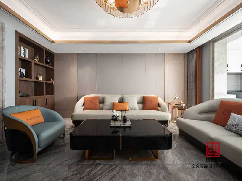 東南智匯城裝修設計191㎡輕奢風格實景圖