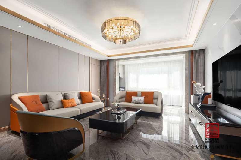 東南智匯城裝修設計191㎡輕奢風格實景圖