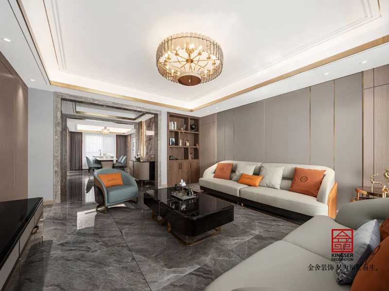 東南智匯城裝修設計191㎡輕奢風格實景圖