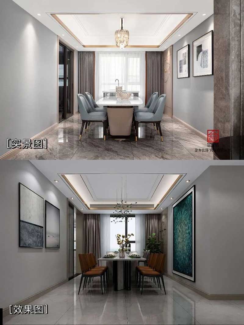 東南智匯城裝修設計效果圖實景圖對比