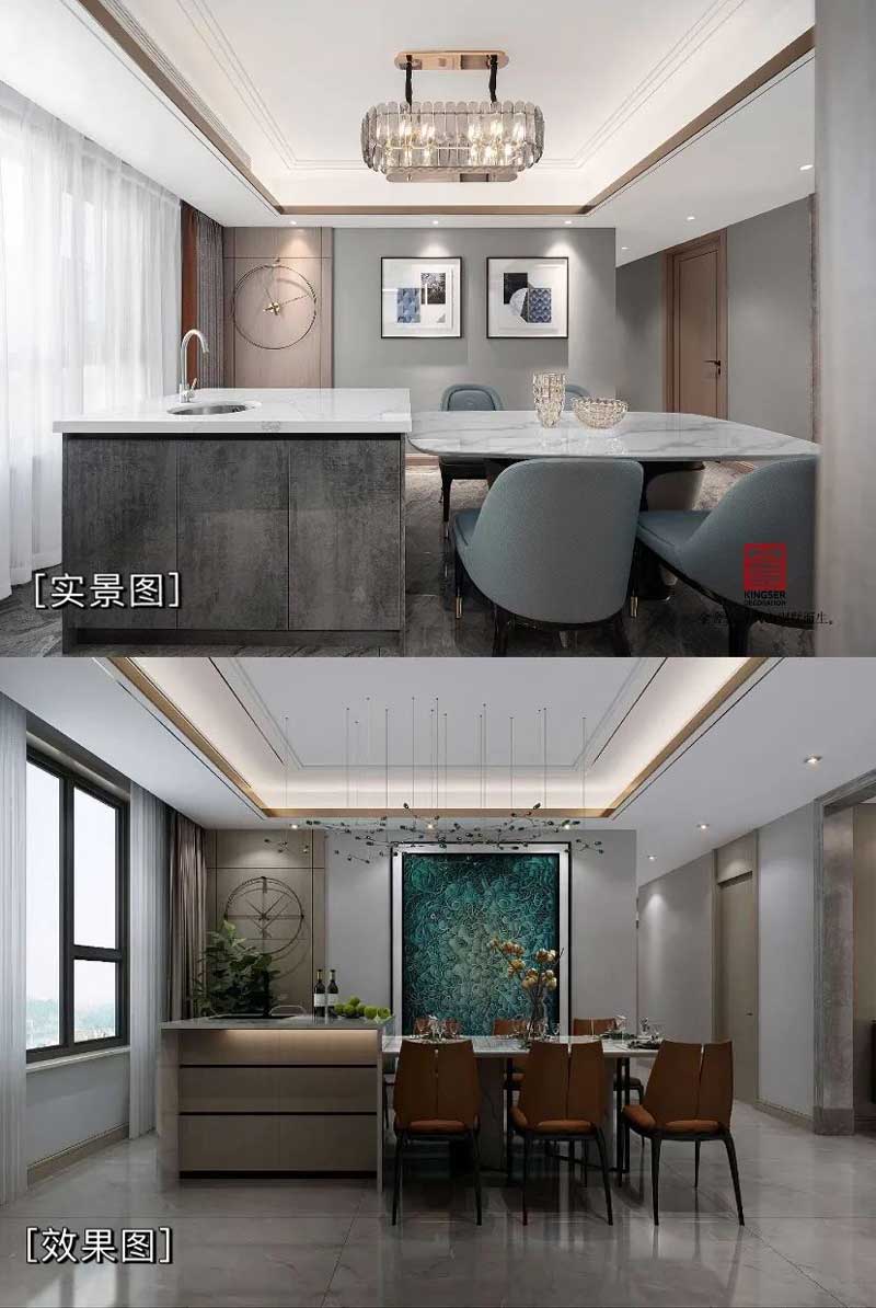 東南智匯城裝修設計效果圖實景圖對比