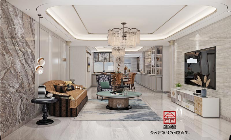 維多利亞三期裝修206平米現代風格設計效果圖