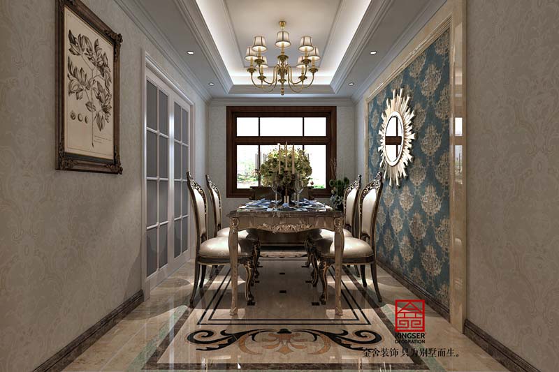 國賓壹號139平歐式風格裝修效果圖