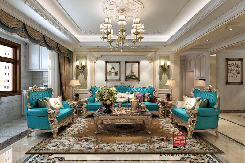 國賓壹號139平歐式風格裝修效果圖