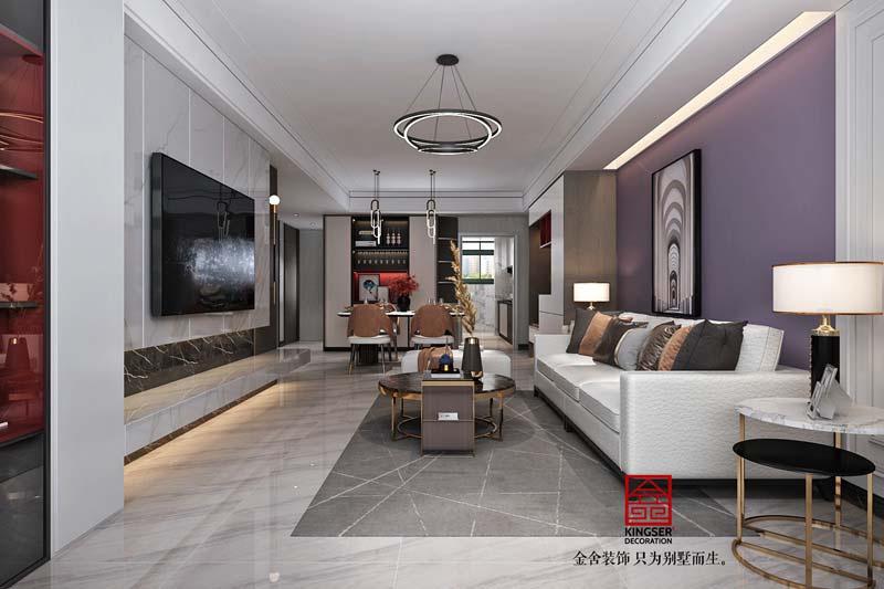 恒大御景半島裝修153平現代風格效果圖