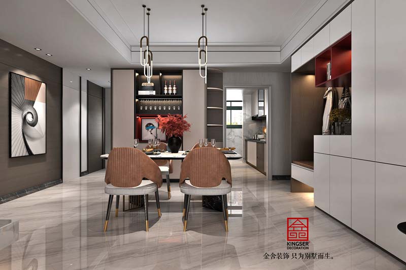 恒大御景半島裝修153平現代風格效果圖