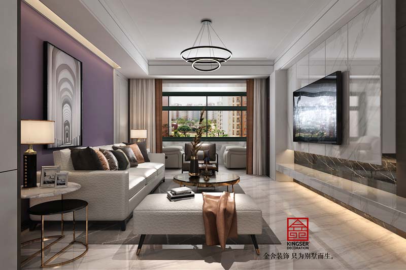 恒大御景半島裝修153平現代風格效果圖