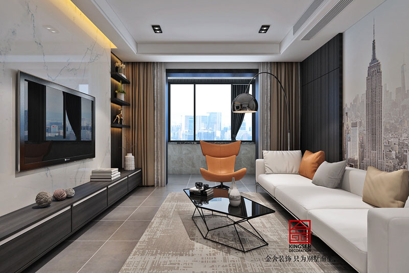 維多利亞三期122平米極簡風格裝修設計效果圖