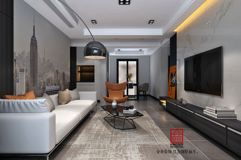 維多利亞三期122平米極簡風格裝修設計效果圖
