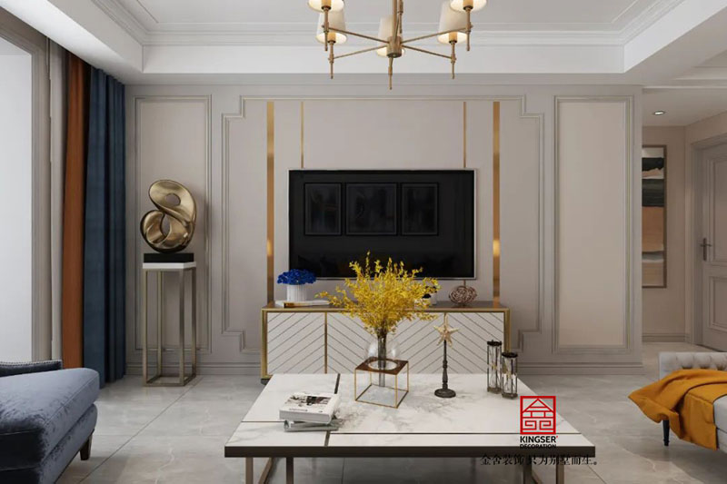 維多利亞三期120㎡美式風格裝修實景圖