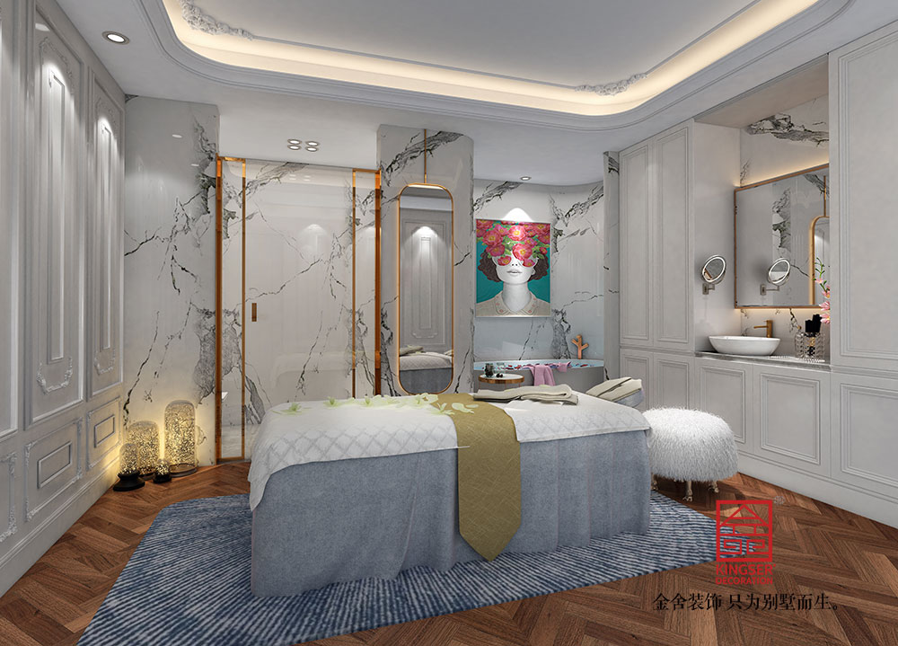 石家莊工裝設(shè)計(jì)俏之翼美容院裝修效果圖