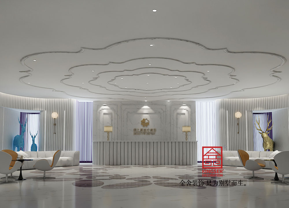 石家莊工裝設(shè)計(jì)-俏之翼美容院-裝修效果圖