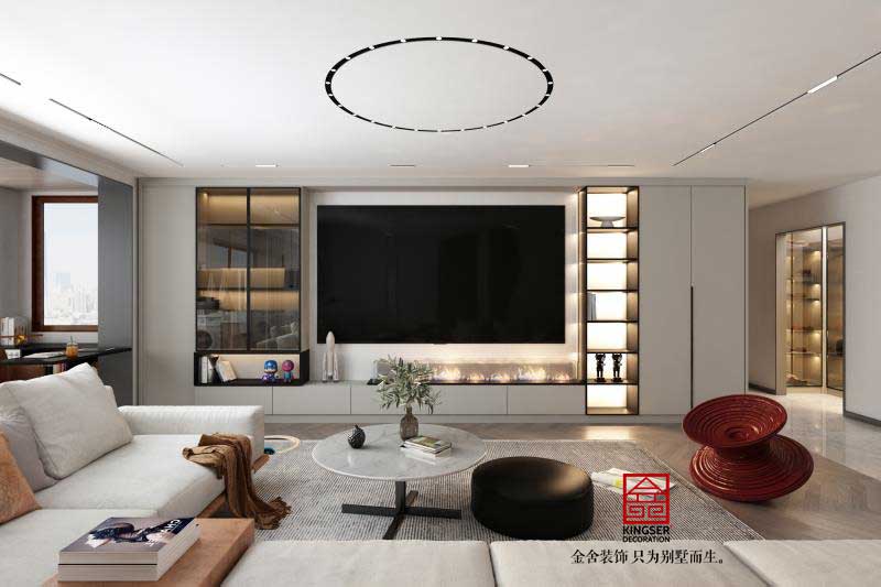 東城國(guó)際160平米現(xiàn)代風(fēng)格裝修效果圖