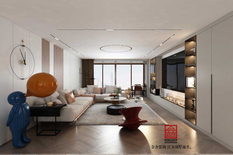 東城國(guó)際160平米現(xiàn)代風(fēng)格裝修效果圖