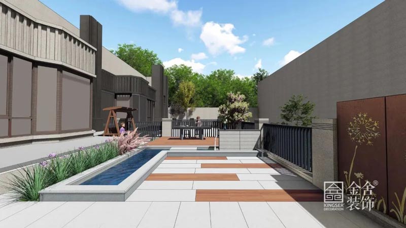 榮盛華府260㎡底躍裝修極簡風格效果圖