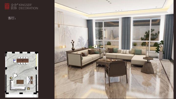 深澤自建別墅裝修設計中式風格效果圖