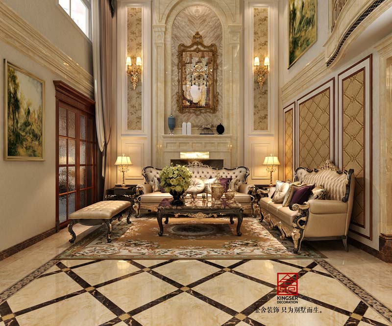 保定裝修香邑瀾山270平米歐式風格效果圖