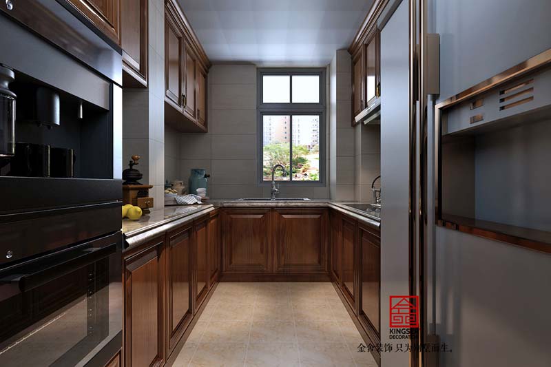 國賓壹號108平米清新美式裝修設(shè)計