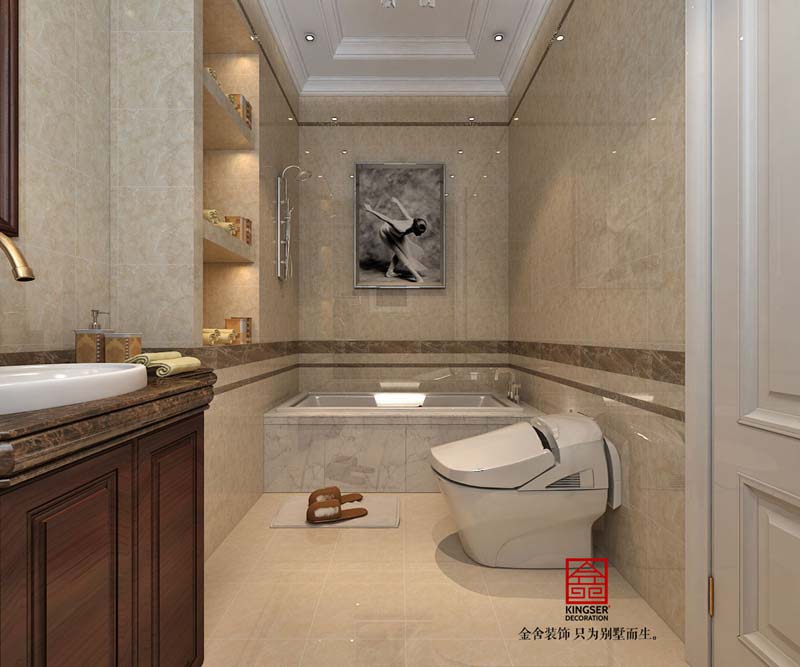 御龍灣裝修設計200平米歐式風格效果圖