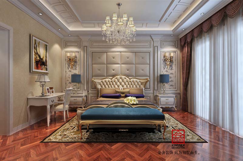 御龍灣裝修設計200平米歐式風格效果圖