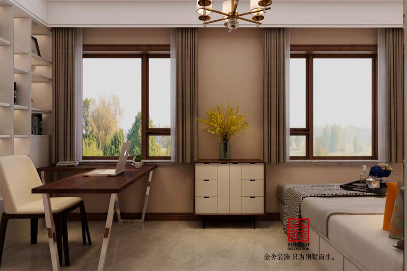 國賓壹號(hào)139平裝修美式風(fēng)格效果圖