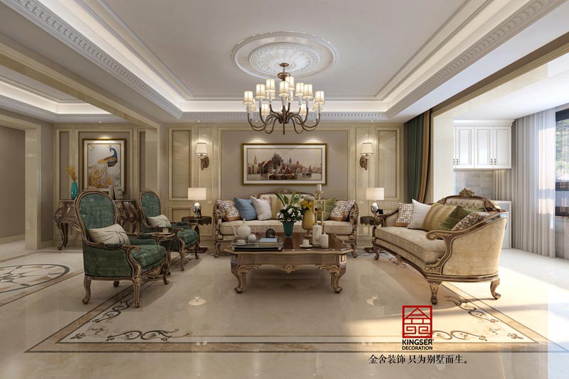 東南智匯城190m2歐式風格裝修效果圖