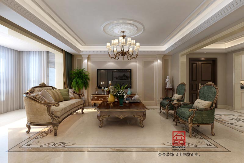 東南智匯城190m2歐式風格裝修效果圖