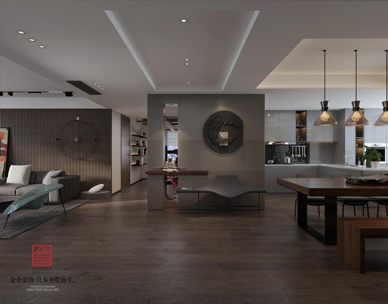 榮盛華府190㎡-現代極簡-裝修效果圖