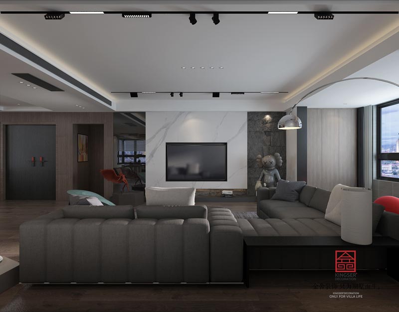 榮盛華府190㎡-現代極簡-裝修效果圖